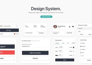 Hopin. Taxi-Cab Ride Booking App UI Kit & Design System