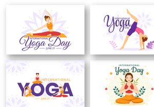 12 International Yoga Day Illustration
