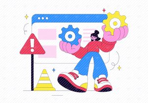 10 Website Maintenance Illustration