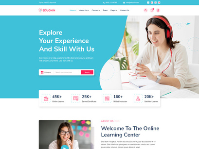 Eduonin – Online Education XD Template