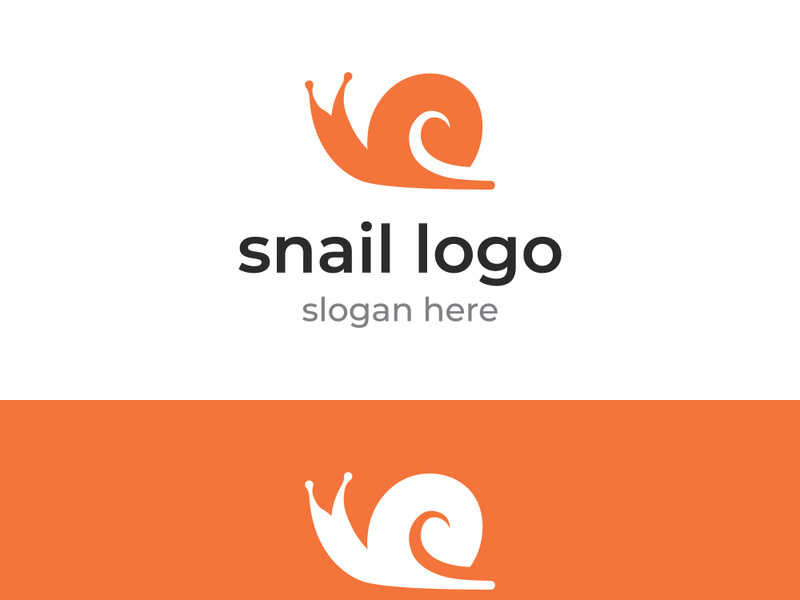 Snail logo design.