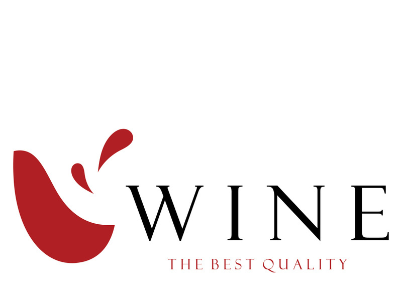 Wine logo with wine glasses and bottles.for night clubs,bars,cafe and wine shops.