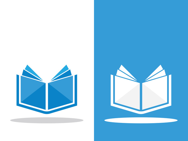 Digital book logo technology vector icon design