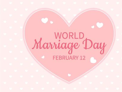 10 World Marriage Day Illustration