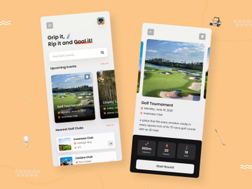 Golf App UI Kit preview picture