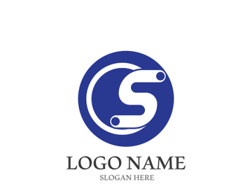 S letter creative icon logo design elegant vector illustration preview picture