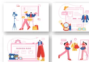 18 Fashion Blog Illustration