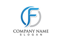 F Logo and symbol vector icon
