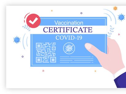 5 Covid-19 Vaccination Certificate Illustration