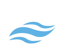 Wave beach vector illustration design logo