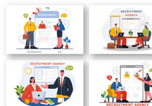 9 Recruitment Agency Illustration