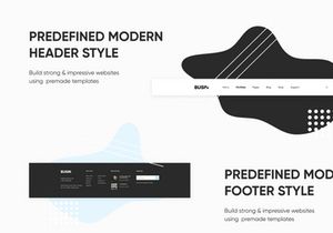 Landing Page PSD Figma Template "Busin One"