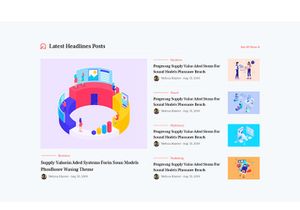 Gutenberg Blog PSD Template