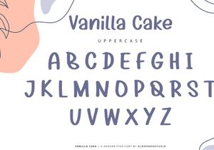 Vanilla Cake - Handwritten Font