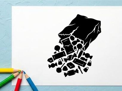 Black and White Hand Holding Falling Debris and Rocks
