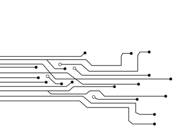 Circuit vector illustration preview picture