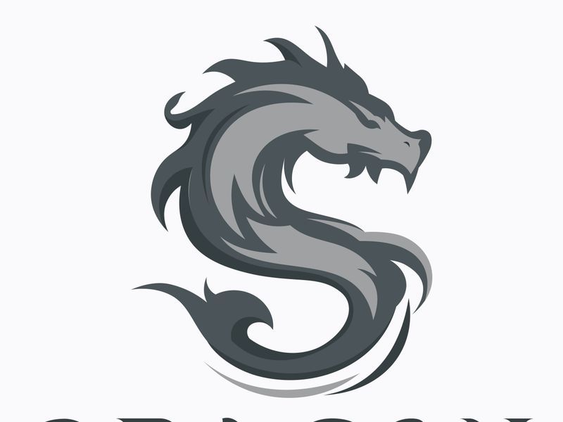 Dragon logo art illustration