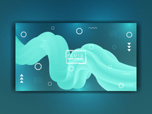 Modern Abstract Dark Fluid Background Template