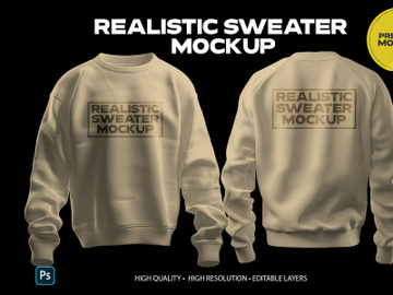 Realistic Sweater Mockup preview picture
