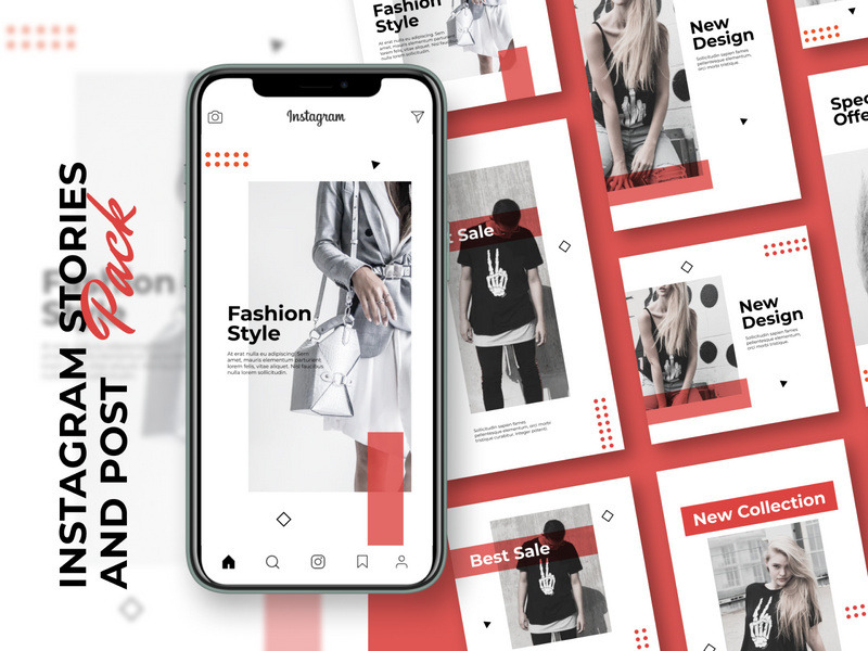 Fashion Instagram Stories and Post Pack