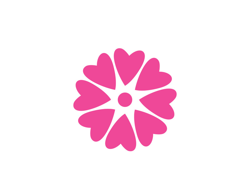 Flower icon design illustration