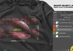 Realistic Hoodie Mockup