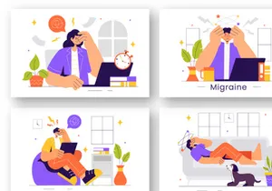 9 Headache and Migraine Illustration
