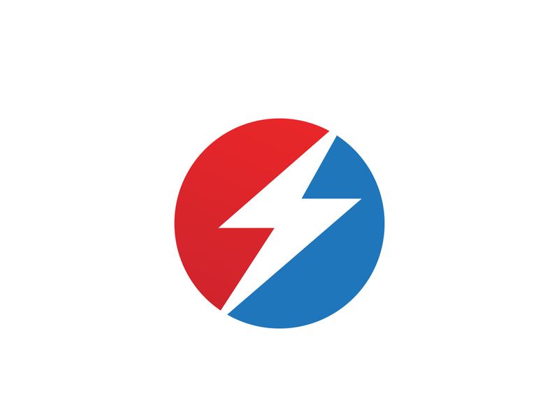 Strom Thunderbolt Template vector icon illustration design