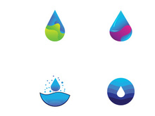 Water drop Logo Template vector illustration design