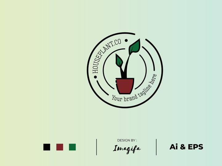 Houseplant Logo Templates