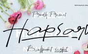 Hapsary - Ballpoint Script Font