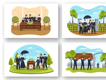 10 Funeral Ceremony Illustration