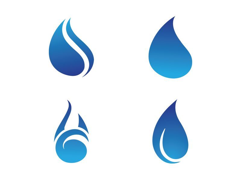 Water drop Logo Template vector illustration design