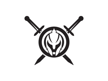 Spartan helmet icon illustration design preview picture