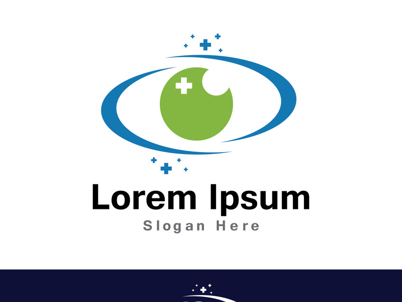 Eye Care vector logo design icon