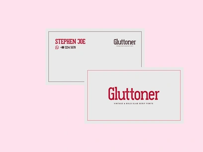 Gluttoner Slab Vintage & Bold Slab Serif