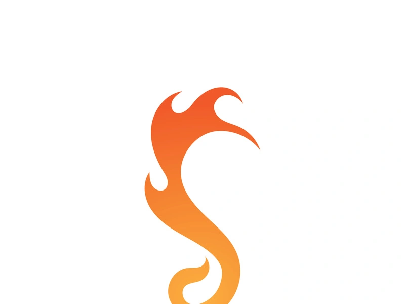 Fire flame logo vector illustration desig