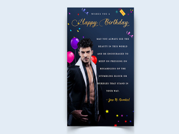 Birthday Party Social Media Post Template preview picture