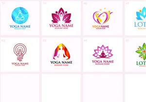 60+ Yoga Logo Bundle