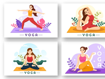 17 Yoga and Meditation Practices Illustration
