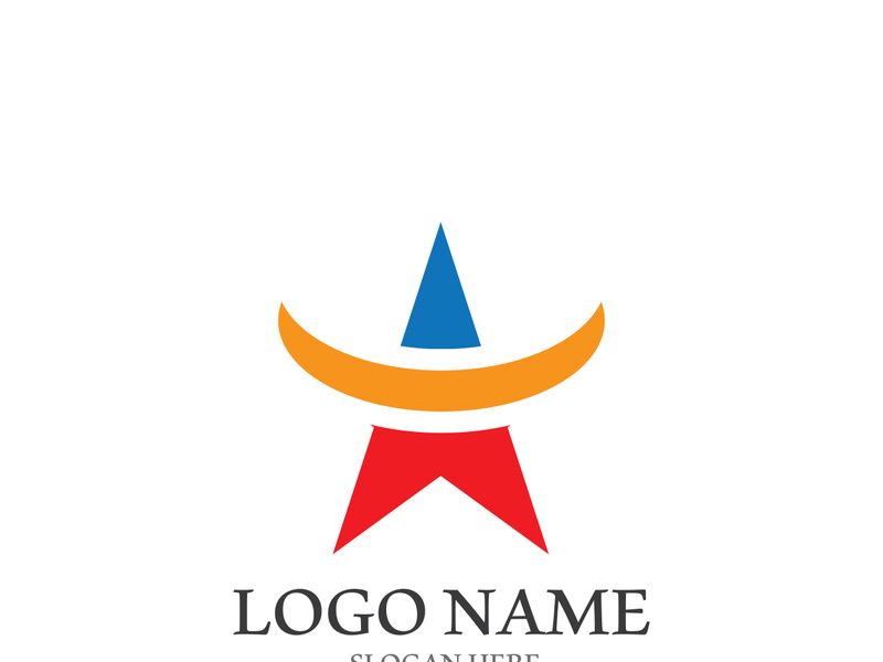 Star icon template vector illustration design