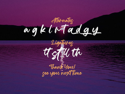 Agethsa - Textured Brush Font