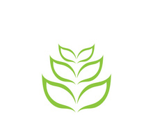 Green leaf ecology nature element vector icon