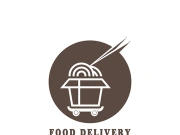 Food delivery catering fast food logo vector icon
