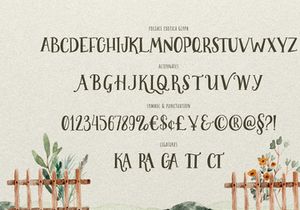 Foliage Exotica - Handwritten Serif