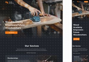Wademy - Wood Academy Landing Page