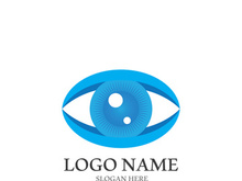 Branding identity corporate eye care vector logo design