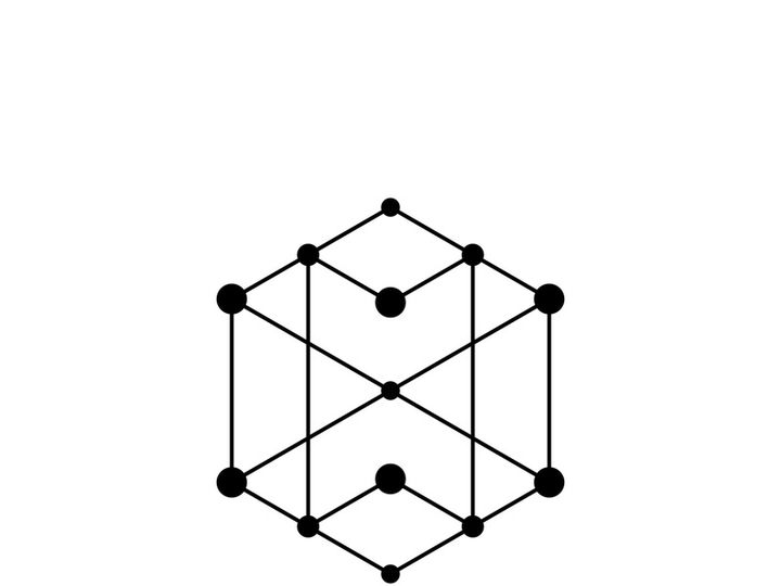 Polygonal line icon  abstract polygonal design vector template
