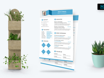 Resume CV Template-09 preview picture