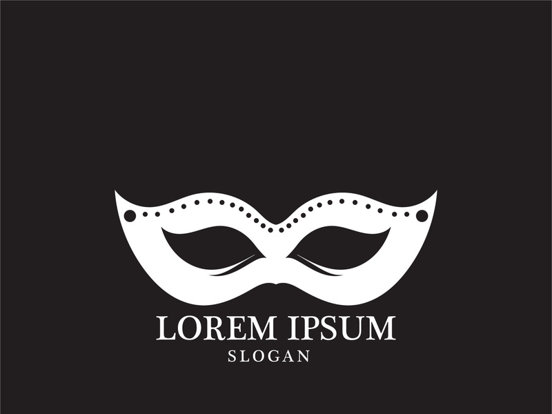 Masquerade Carnival Mask Icon and symbol vector